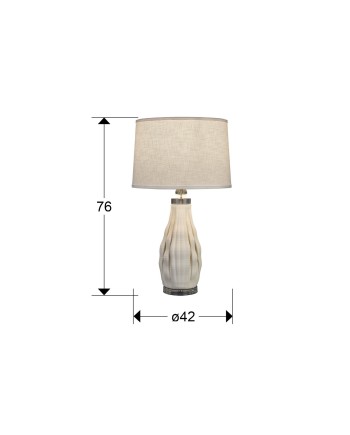TESSA-SOBREMESA 1L CERAMICA-BLANCO